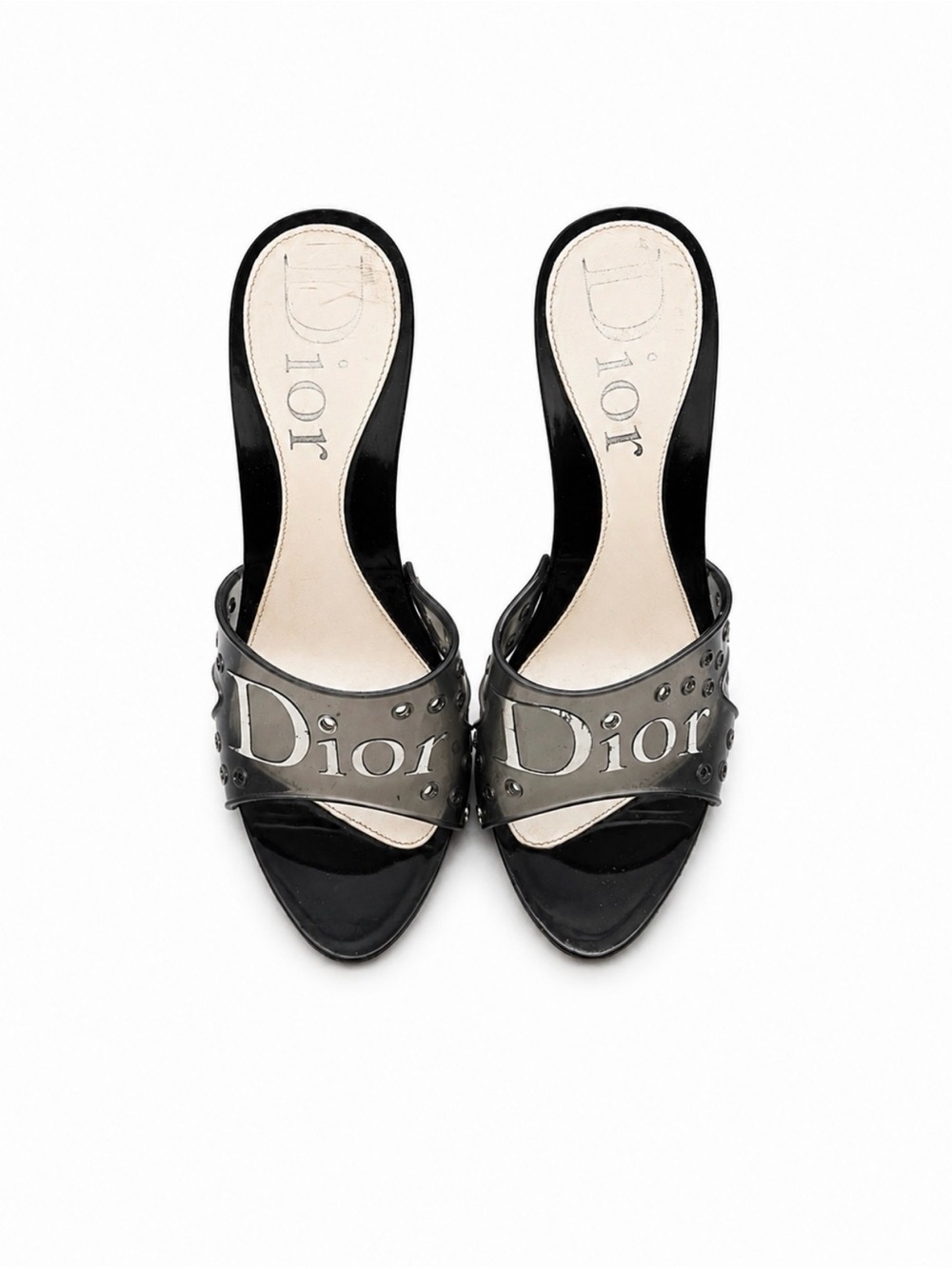 Vintage dior jelly mules